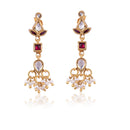 Silver Mountain Silver gold plated Kundan Earring