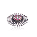 Silver Mountain 925 Silver Kundan Ring