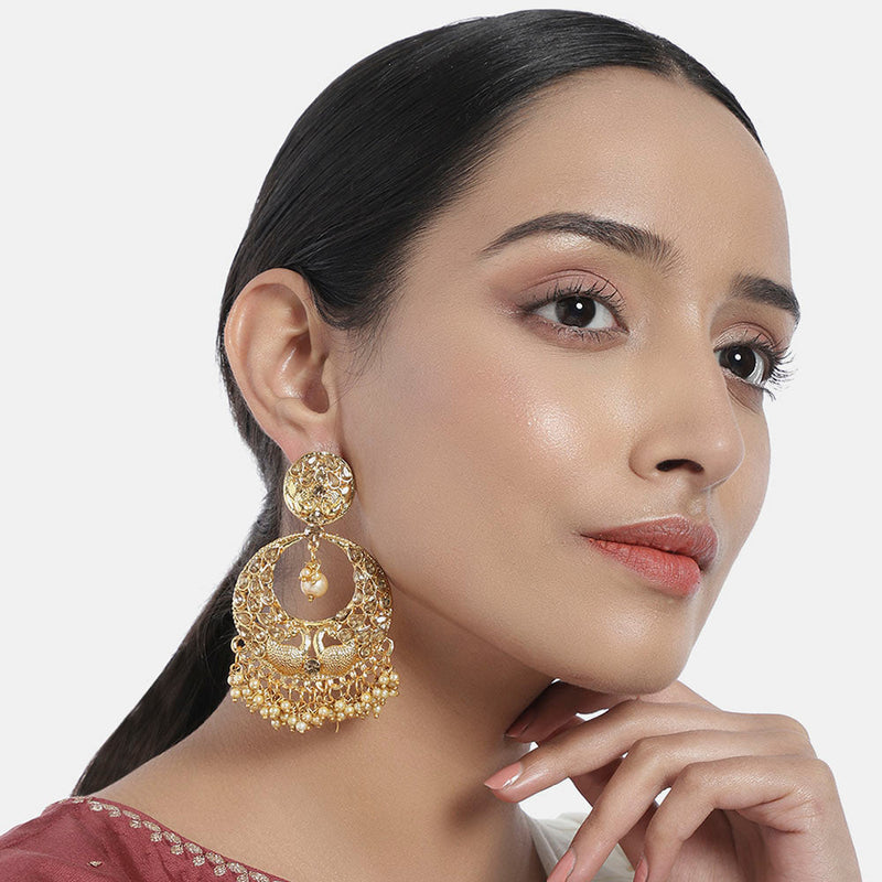 Latkan hot sale gold earrings