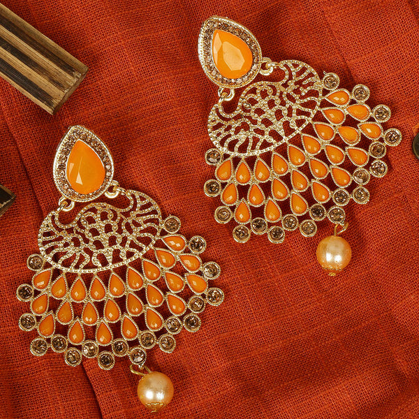 Earrings 2025 orange colour