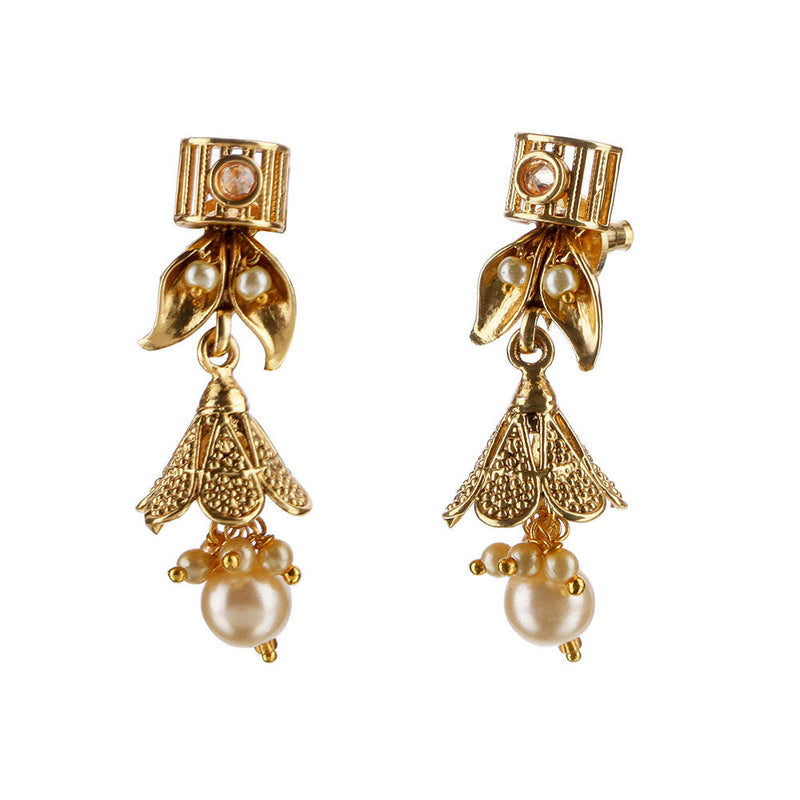 sui dhaga earrings gold| gold earrings sui dhaga design new model 2023| -  YouTube