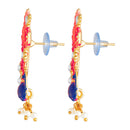 Kord Store Modish Peacock Meenakari Work Gold Plated Drop Earring For Women - KSEAR70228
