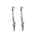 Kord Store Creative Alloy Silver Plated Meena Work Dangle Earring For Women & Girls - KSEAR70245