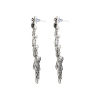 Kord Store Creative Alloy Silver Plated Meena Work Dangle Earring For Women & Girls - KSEAR70245