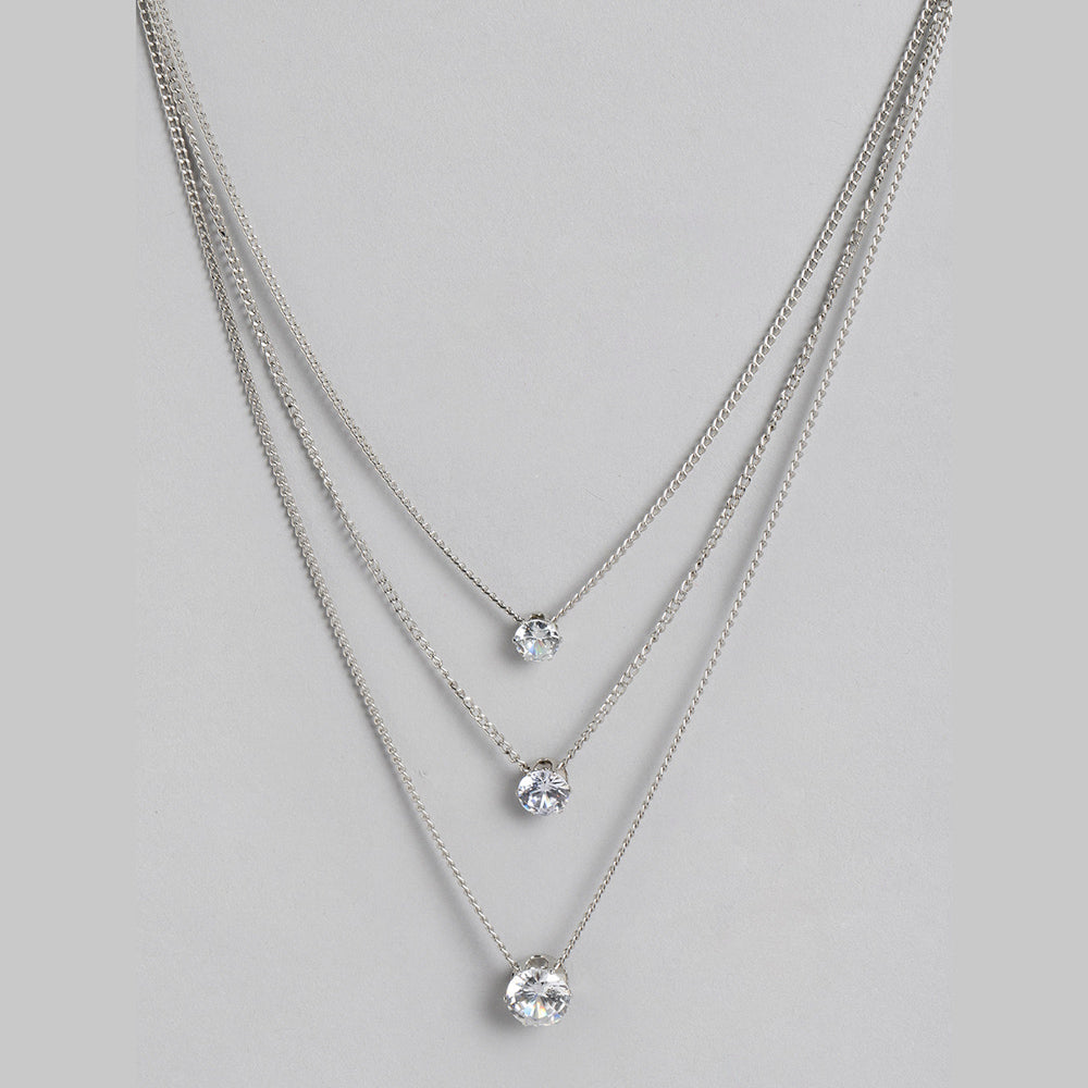 Kord Store Excellent Rose Gold and Oxidised Plated Set Of 2 Necklace combo For Girls and Women  - KSJWLRYCOMBO37