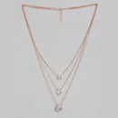 Kord Store Attractive Rose Gold and Oxidised Plated Set Of 2 Necklace combo For Girls and Women  - KSJWLRYCOMBO38