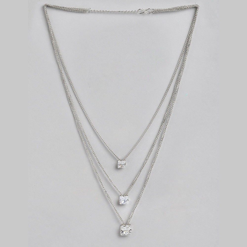 Kord Store Attractive Rose Gold and Oxidised Plated Set Of 2 Necklace combo For Girls and Women  - KSJWLRYCOMBO38