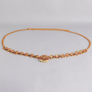 Kord Store Ethinic Gold plated Ruby and Pearl Kamarbandh For Girls and Women