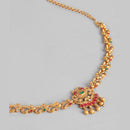 Kord Store Traditional Gold plated Ruby and White Stone Kamarbandh For Girls and Women
