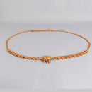 Kord Store Traditional Gold plated Ruby and White Stone Kamarbandh For Girls and Women