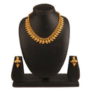 Kord Store Traditional Paisley Design Gold Plated Choker Necklace Set For Women