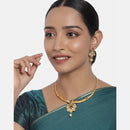 Kord Store Traditional Rajwadi Look Gold Plated Matinee Necklace Set For Women.