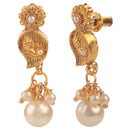 Kord Store Traditional Paisley & Flower Design Gold Plated Matinee Necklace Set For Women  - KSNKE60040