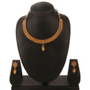 Kord Store Traditional Graceful Gold Plated Matinee Necklace Set For Women  - KSNKE60047
