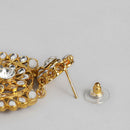 Kord Store Gold Kundan Bridal Set With Choker/Long Set/Eaarings/Maang Tikka/Green Stone Wedding Collection For Women And Girl  - KSNKE60175