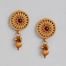 Kord Store Traditional Gold Plated Golden Boll Round Shape Choker Necklace set For Girls and Women  - KSNKE60219