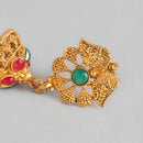 Kord Store Traditional Gold plated Ruby Necklace Set For Girls and Women