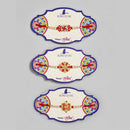 Kord Store 'Shree/Swastik/Bro' Design Mint Green/Ruby Mina Multi Stone Rakhi Set Of 3 For Brother