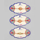 Kord Store 'Flower/Bro' Design Mint Green/Ruby Mina Multi Stone Rakhi Set Of 3 For Brother