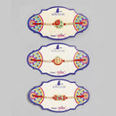 Kord Store 'Ganeshji/Swastik/Shree' Design Mint Green/Ruby Mina Multi Stone Rakhi Set Of 3 For Brother