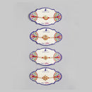 Kord Store 'Ganeshji/Swastik/Om' Design Mint Green/Ruby Mina Multi Stone Rakhi Set Of 4 For Brother