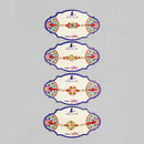 Kord Store 'Bro/Om/Swastik' Design Mint Green/Ruby Mina Multi Stone Rakhi Set Of 4 For Brother