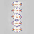 Kord Store 'Ganeshji/Bro/Om/Swastik Design Mint Green/Ruby Mina Multi Stone Rakhi Set Of 5 For Brother