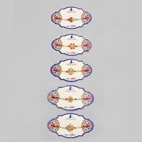 Kord Store Om/Ganeshji/Shree/Bro' Design Mint Green/Ruby Mina Multi Stone Rakhi Set Of 5 For Brother