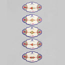 Kord Store 'Om/Ganeshji/Swastik' Design Mint Green/Ruby Mina Multi Stone Rakhi Set Of 5 For Brother