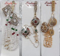 Martina Jewels Mix Design Pack Of 6 Austrian Stone Gold Plated Kamar Guccha