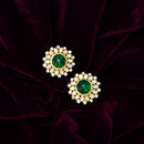 Nipura Kundan 925 Silver Pattrani Moissanite Earrings