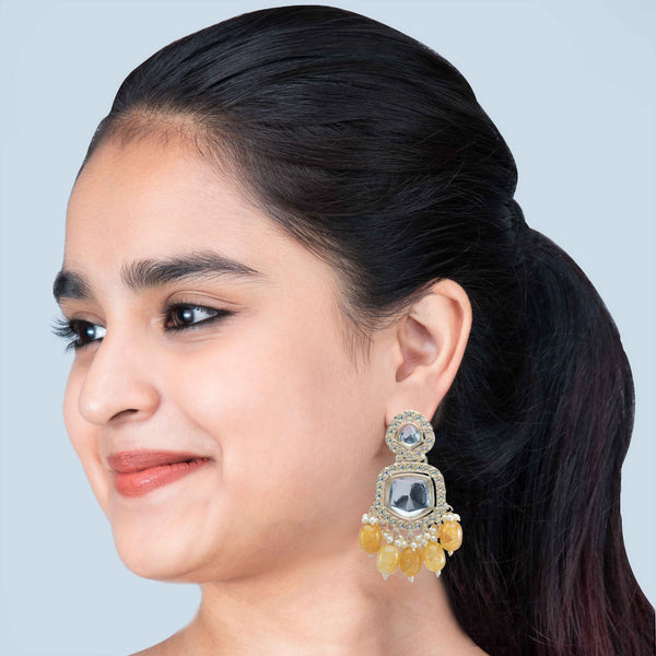 Nipura Kundan Ishani Laguna Earrings