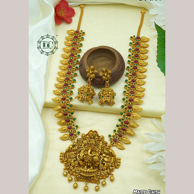 Diksha Collection Gold Plated Necklace Set