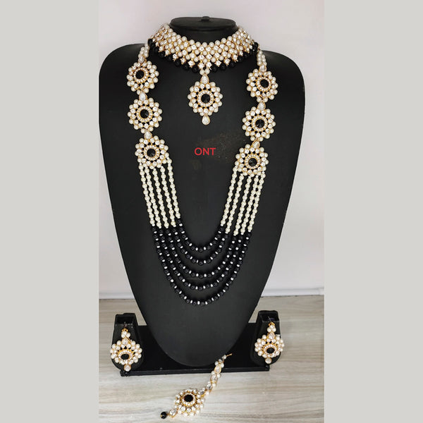 Lucentarts Jewellery Beads And Austrian Stone Double Necklace Set