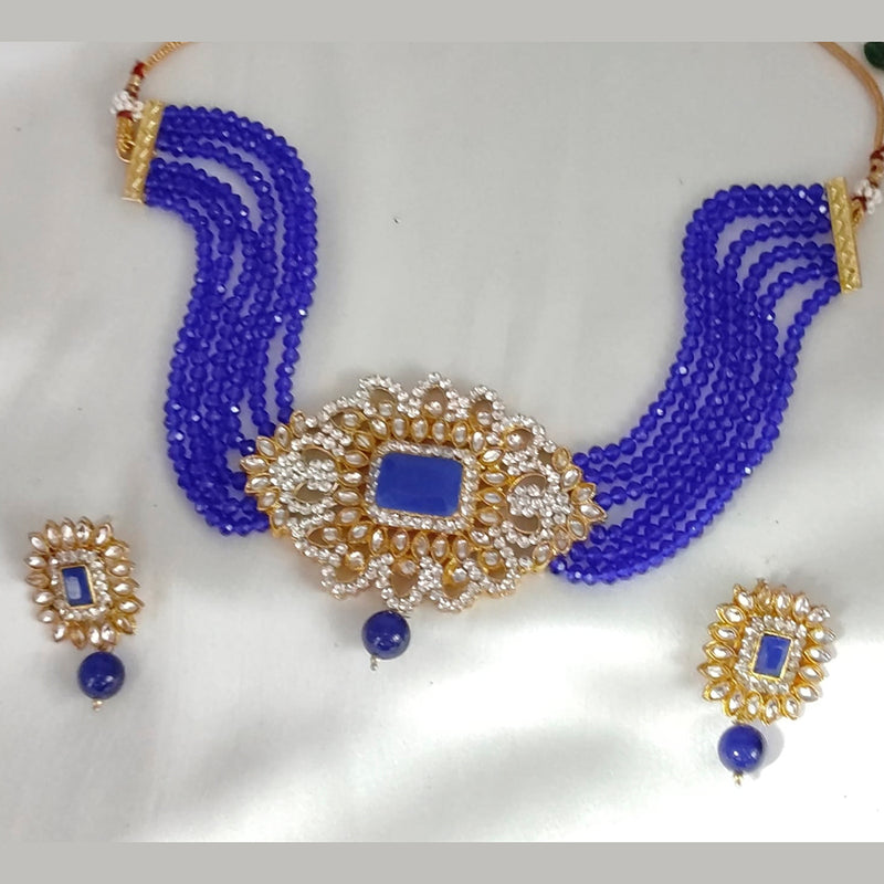 Lucentarts Jewellery Austrian Stone & Beads Choker Necklace Set