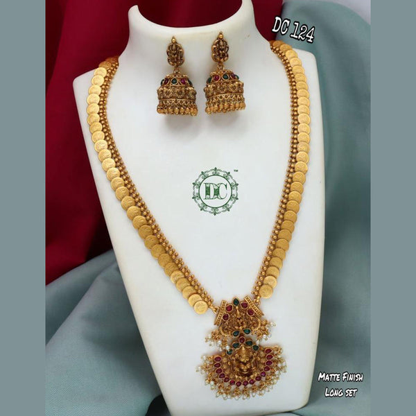 Diksha Collection Gold Plated Long Necklace Set