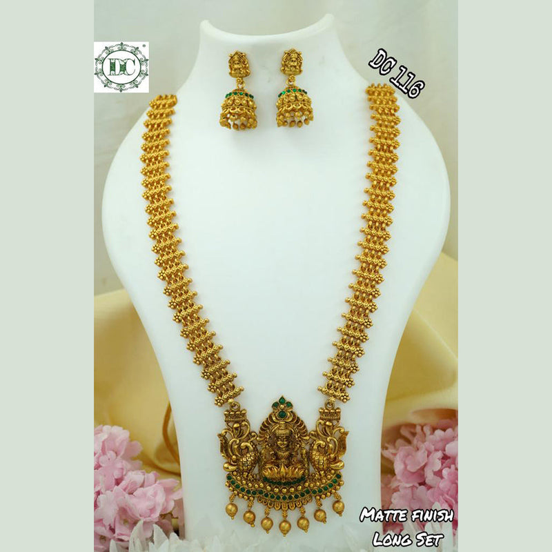 Diksha Collection Gold Plated Temple Necklace Set