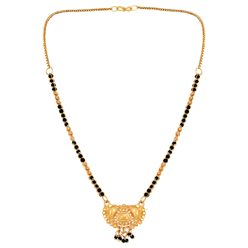 Shrishti Fashion Pretty Traditional Gold Plated Mangalsutra For Women