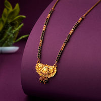 Shrishti Fashion Pretty Traditional Gold Plated Mangalsutra For Women