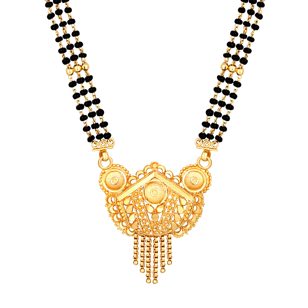 Shrishti Fashion Modern Traditional Gold Plated Mangalsutra For Women