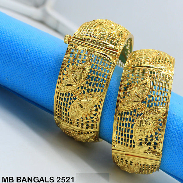 Mahavir Forming Gold Plated Bangle Set - MB 2521 BANGALS