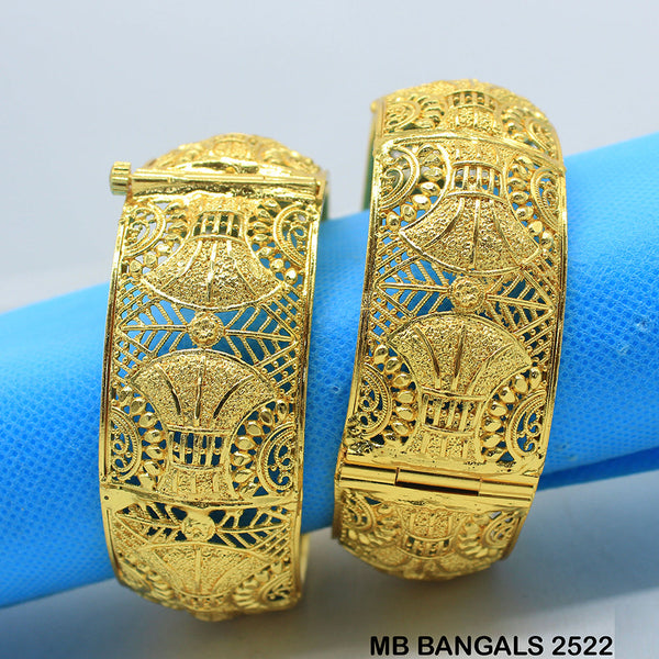 Mahavir Forming Gold Plated Bangle Set - MB 2522 BANGALS