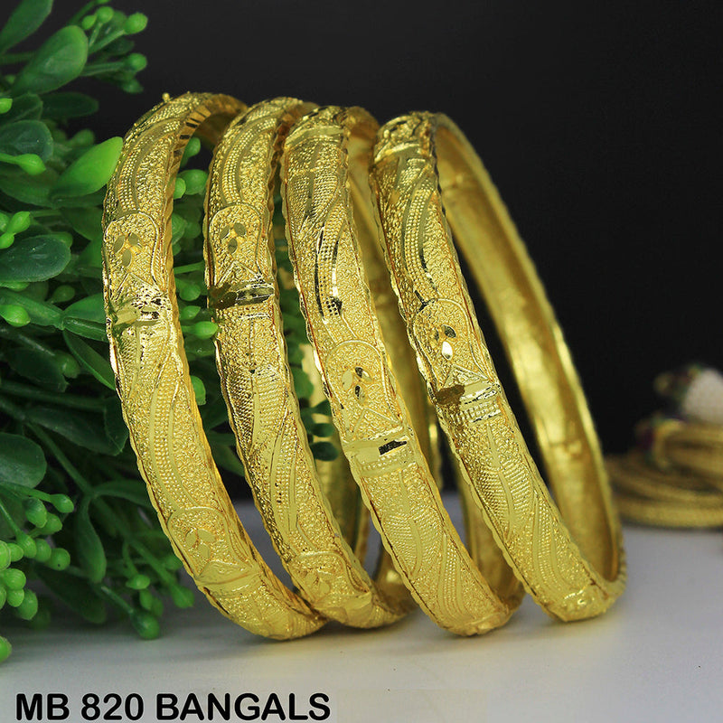 Mahavir Forming Gold Plated Bangle Set - MB 820 BANGALS