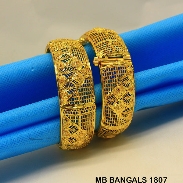 Mahavir Forming Gold Plated Bangle Set - MB BANGALS 1807