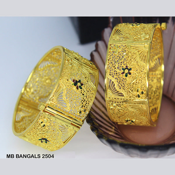Mahavir Forming Gold Plated Bangle Set - MB BANGALS 2504
