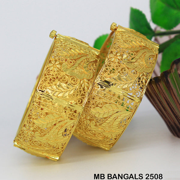 Mahavir Forming Gold Plated Bangle Set - MB BANGALS 2508