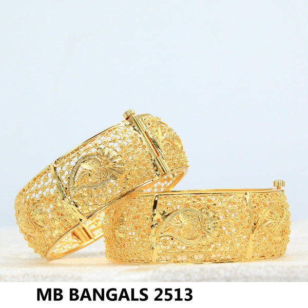 Mahavir Forming Gold Plated Bangle Set - MB BANGALS 2513