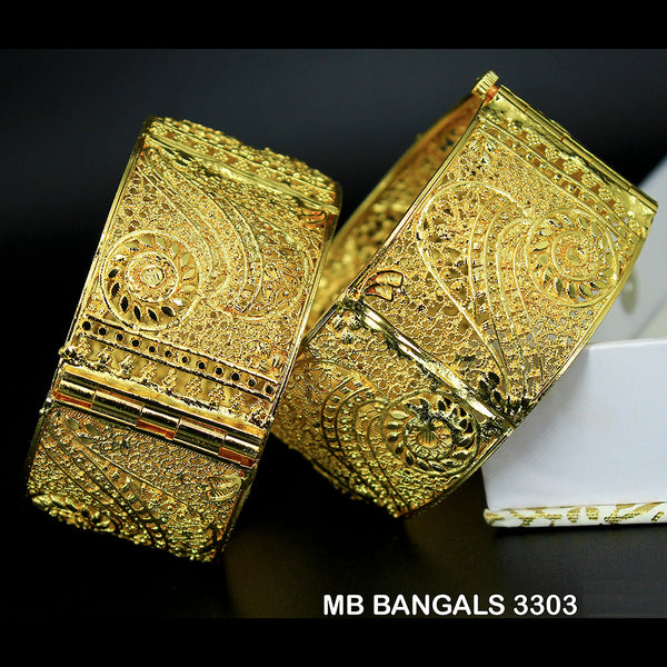 Mahavir Forming Gold Plated Bangle Set - MB BANGALS 3303