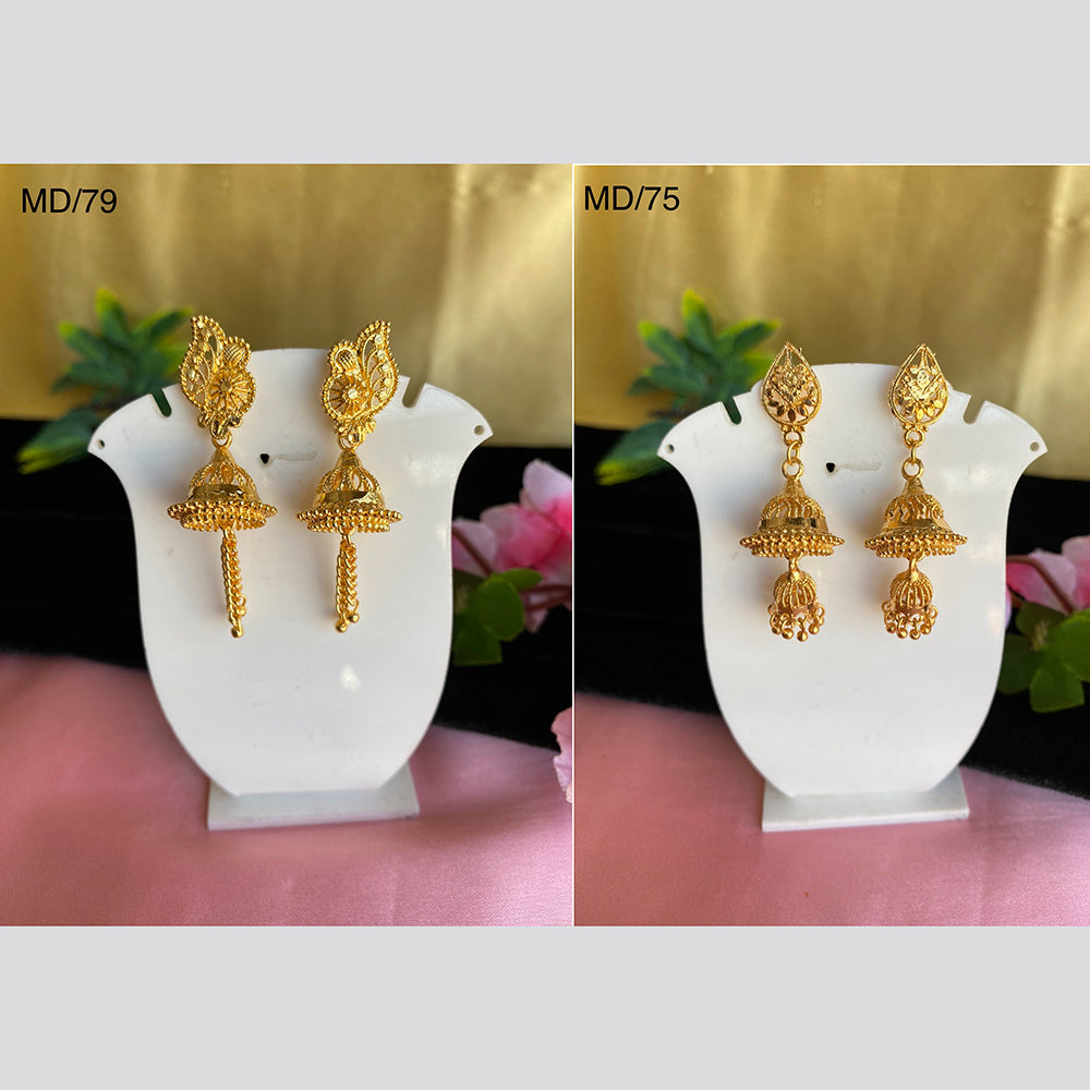 Mahavir Gold Earrings Combo