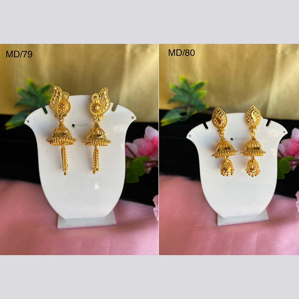 Mahavir Gold Earrings Combo